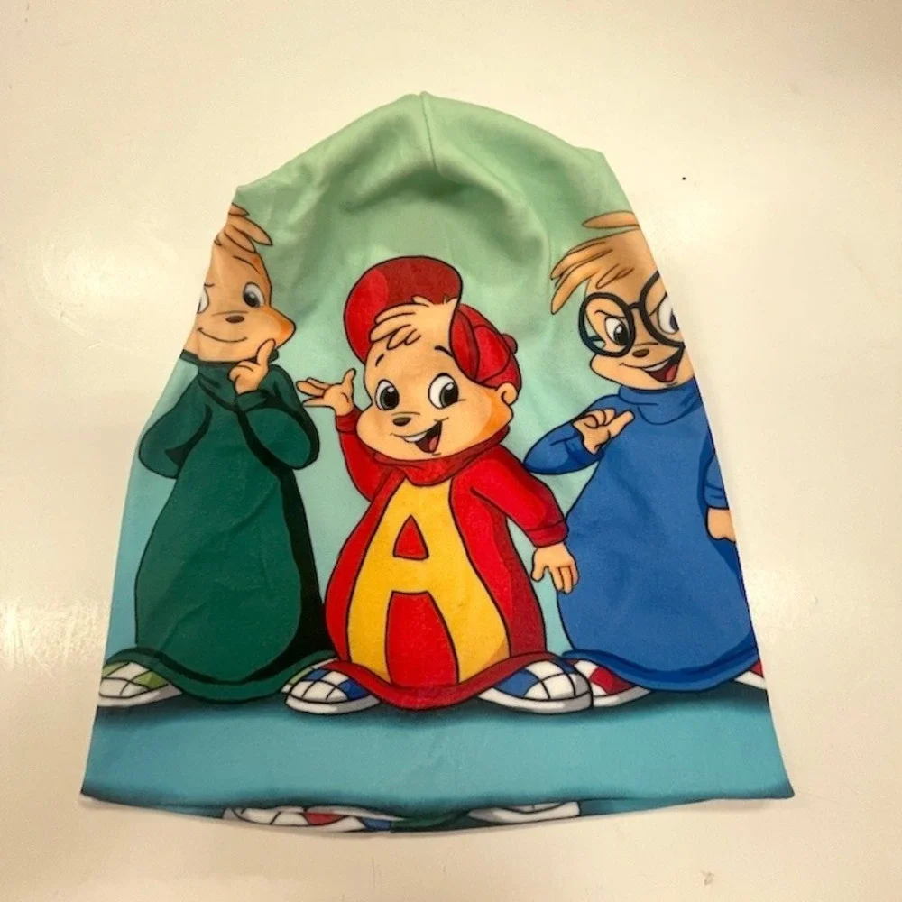 Two Teen Cartoon Beanies Multicolor Soft &‎ Warm Multicolor One Size